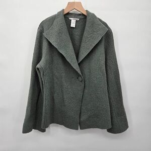 Two Star Dog TSD 100% Wool Jacket Sweater Size Small Green